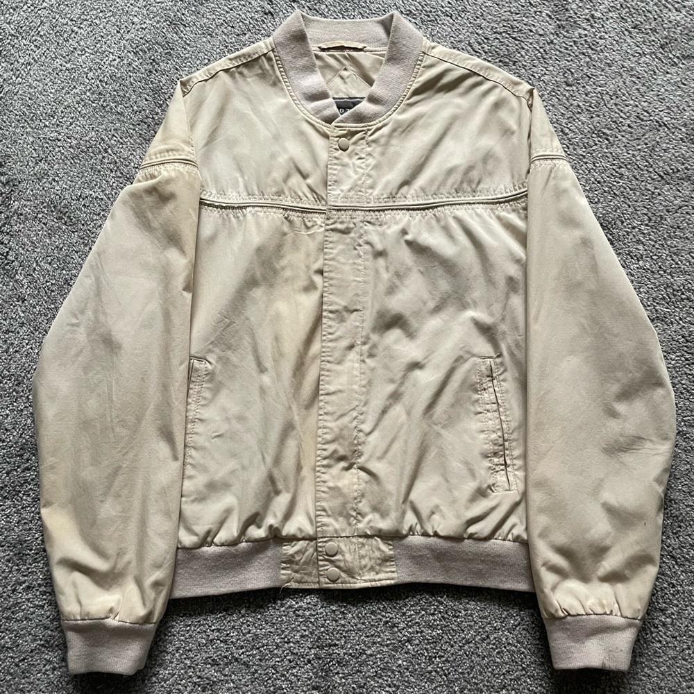 White bomber/varsity jacket